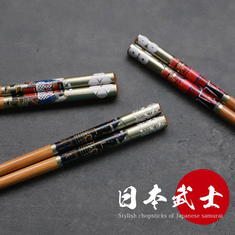 みよし漆器本舗 お箸セット おはし 5膳セット 22.5cm 戦国武将 グッズ