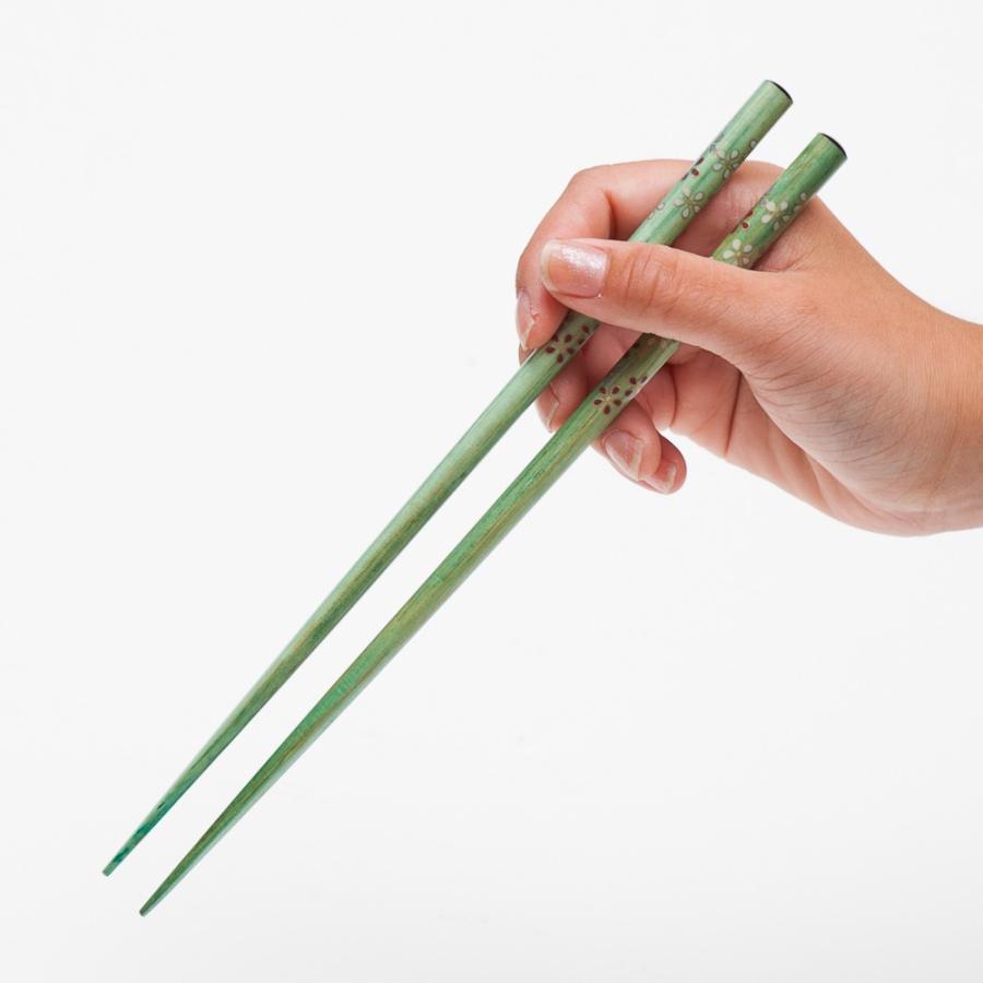 みよし漆器本舗 天然木製 箸 5膳セット 彩り花 ギフトBOX入り お箸 お