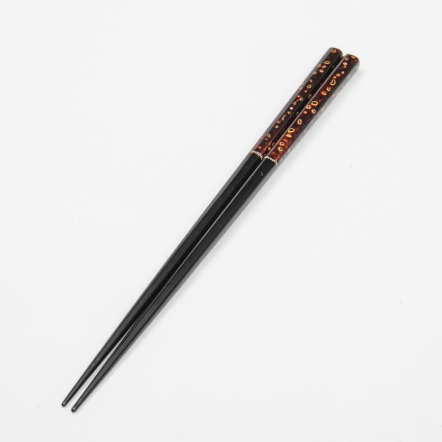 みよし漆器本舗 若狭塗箸 古代本塗り若狭 23.5cm 日本製 国産 木製 お