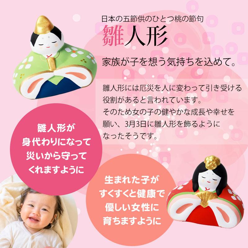 雛人形 コンパクト 錦彩うららか雛 ひな人形 雛祭 親王飾り 薬師窯