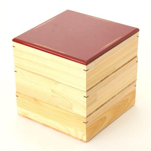 宮内庁御用達 漆器 山田平安堂】【継承工房】熨斗蒔絵 三段重 | 漆器