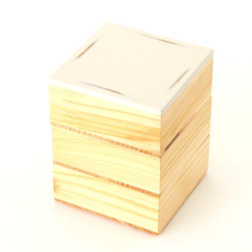 みよし漆器本舗 天然木製 紀州塗りNjeco汎 ミニ 三段 重箱 変り
