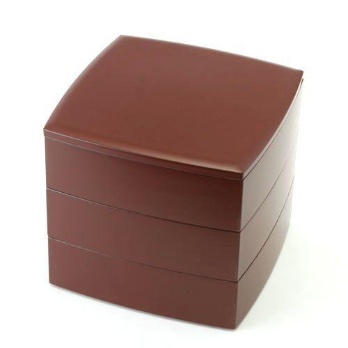 みよし漆器本舗 【クーポン有】 6.5寸 三段 重箱 手塗うるし（朱