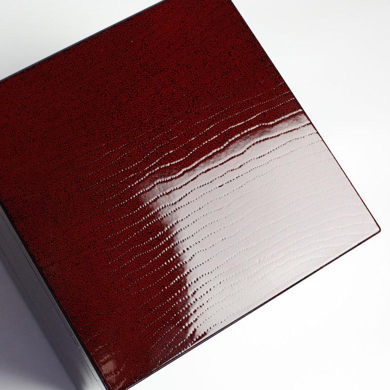 みよし漆器本舗 重箱 三段 4.5寸 紀州塗り ななこ 運動会 小さい