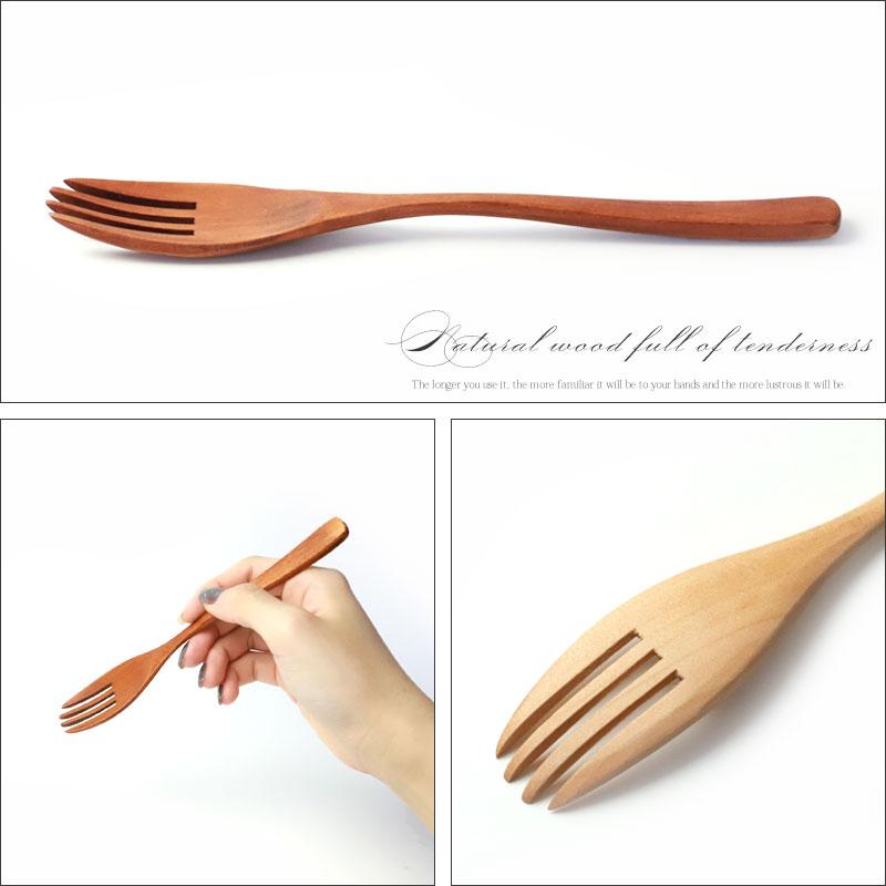 みよし漆器本舗 フォーク 大 食洗機対応 18cm 5本セット 木製 送料無料