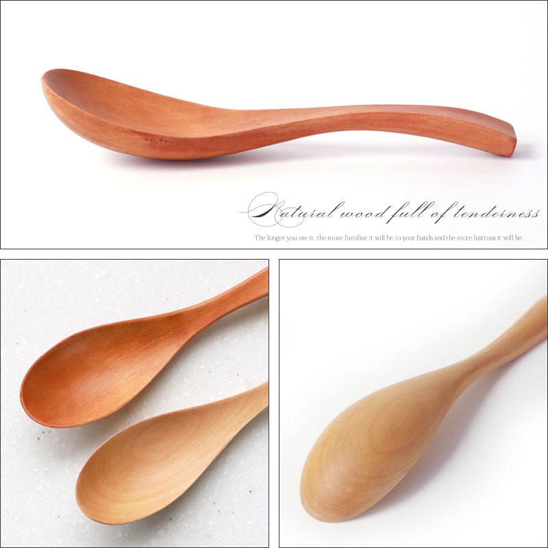 みよし漆器本舗 天然木製 レンゲ 食洗機対応 5本セット 送料無料 15cm