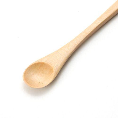 みよし漆器本舗 天然木製 薬味スプーン 白木 おしゃれ 七味 一味 粉末