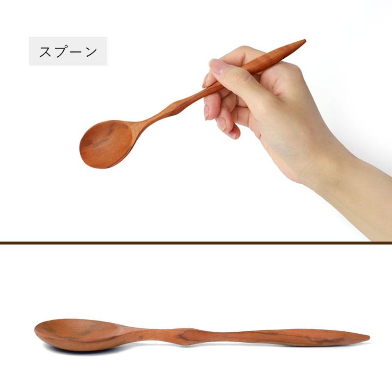 みよし漆器本舗 天然木製 クラシックカトラリー スプーン フォーク