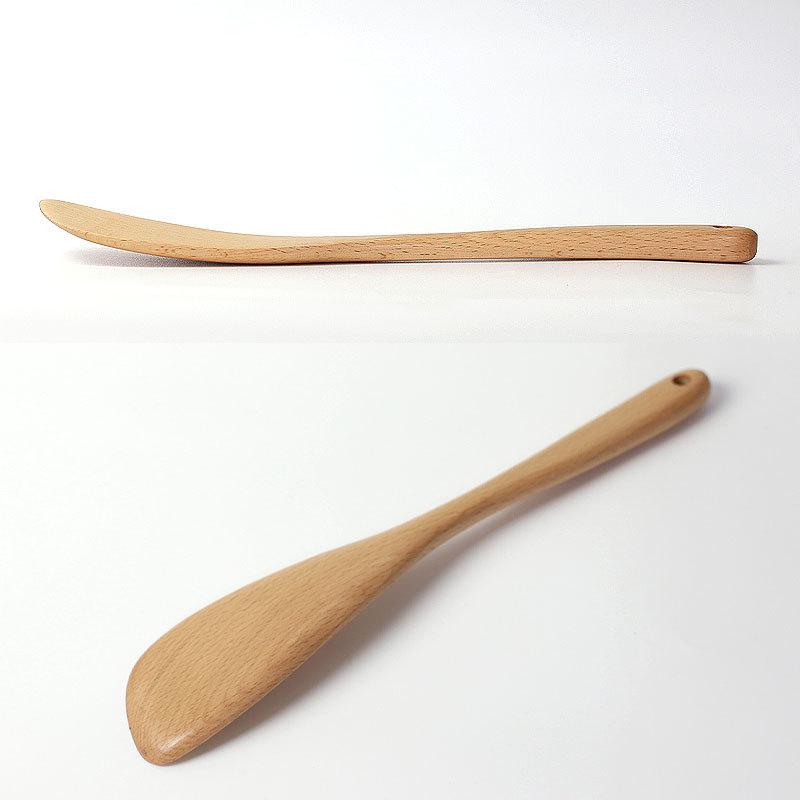 みよし漆器本舗 木べら 炒め用 へら 天然木製 32cm ブナの木