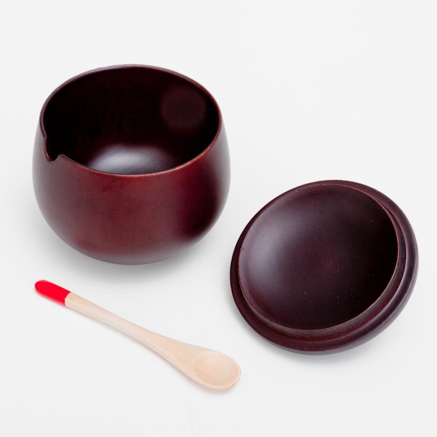 みよし漆器本舗 天然木製 薬味入れセット 薬味入れ 薬味スプーン 七味