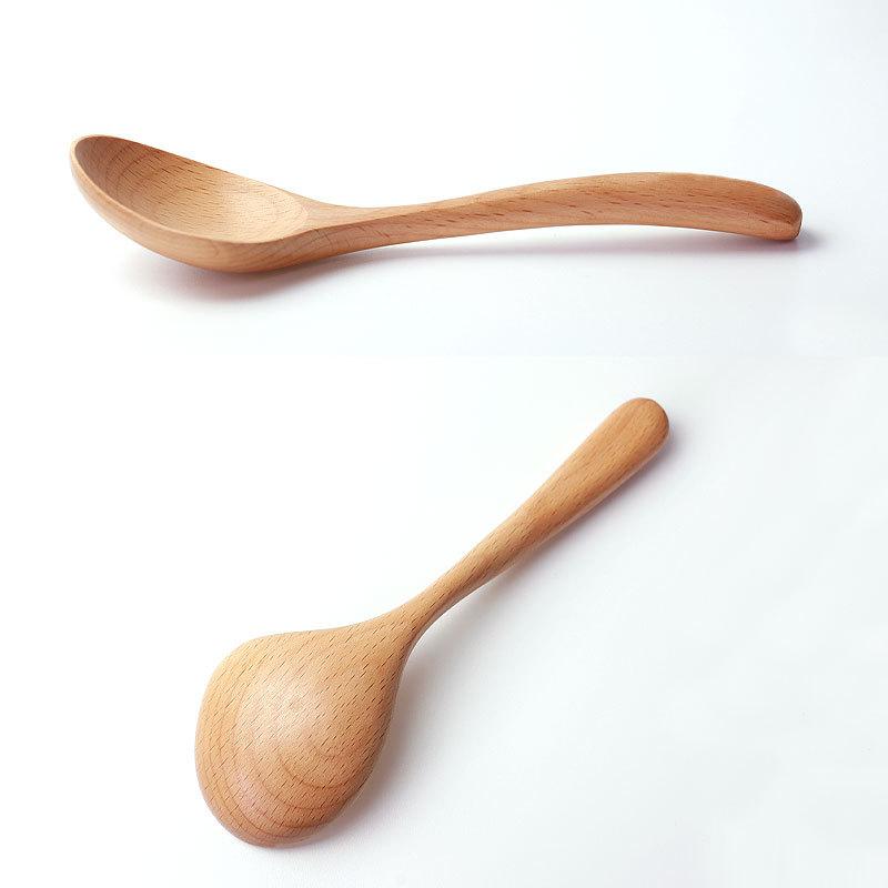 みよし漆器本舗 50％OFF 横口お玉 天然木製 白木 ブナの木 横口