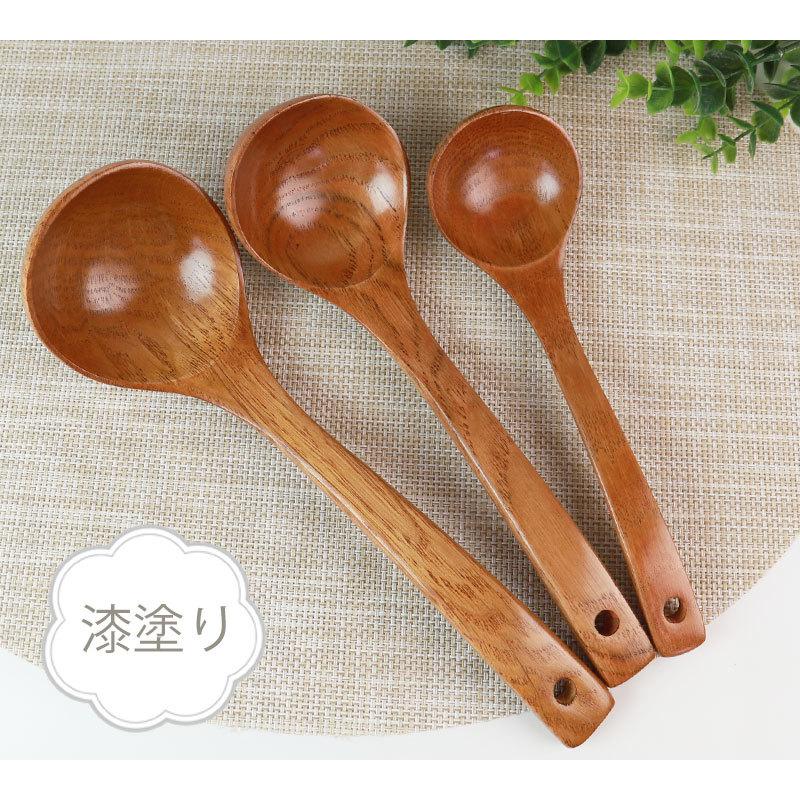 みよし漆器本舗 天然木製 お玉 3点セット おたま シンプル 白木 みよし漆器本舗 天然木製 お玉 3点セット おたま シンプル 白木