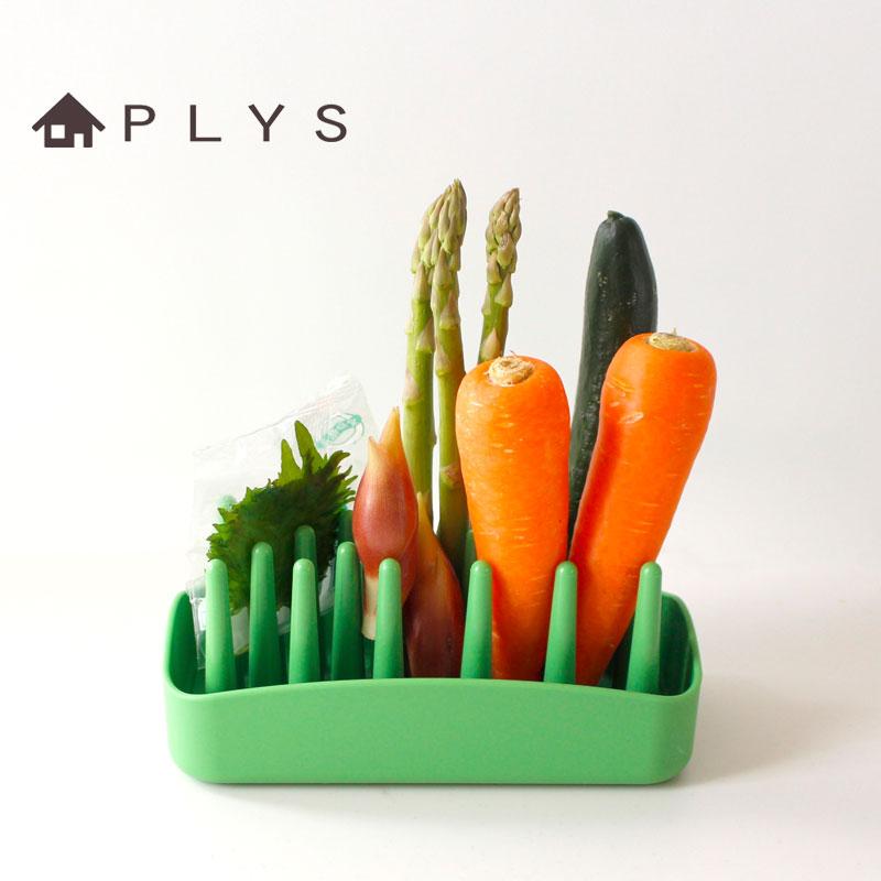PLYS ベジマジ たてる 野菜スタンド 野菜保存 野菜収納 収納 水切り