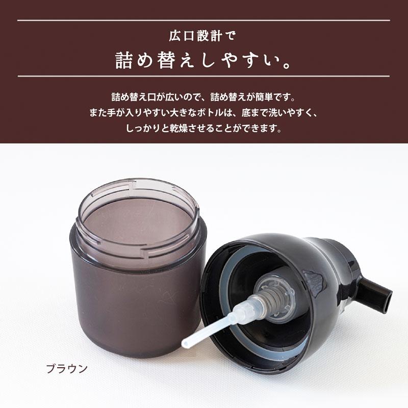 みよし漆器本舗 PLYS base ディスペンサー ボトル 泡タイプ 250ml 半