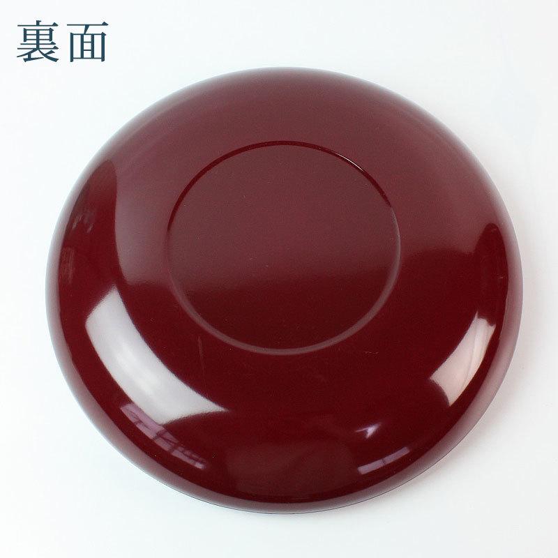 みよし漆器本舗 菓子鉢 菓子器 9寸 27.5cm 溜朱 円形 おしゃれ 和菓子