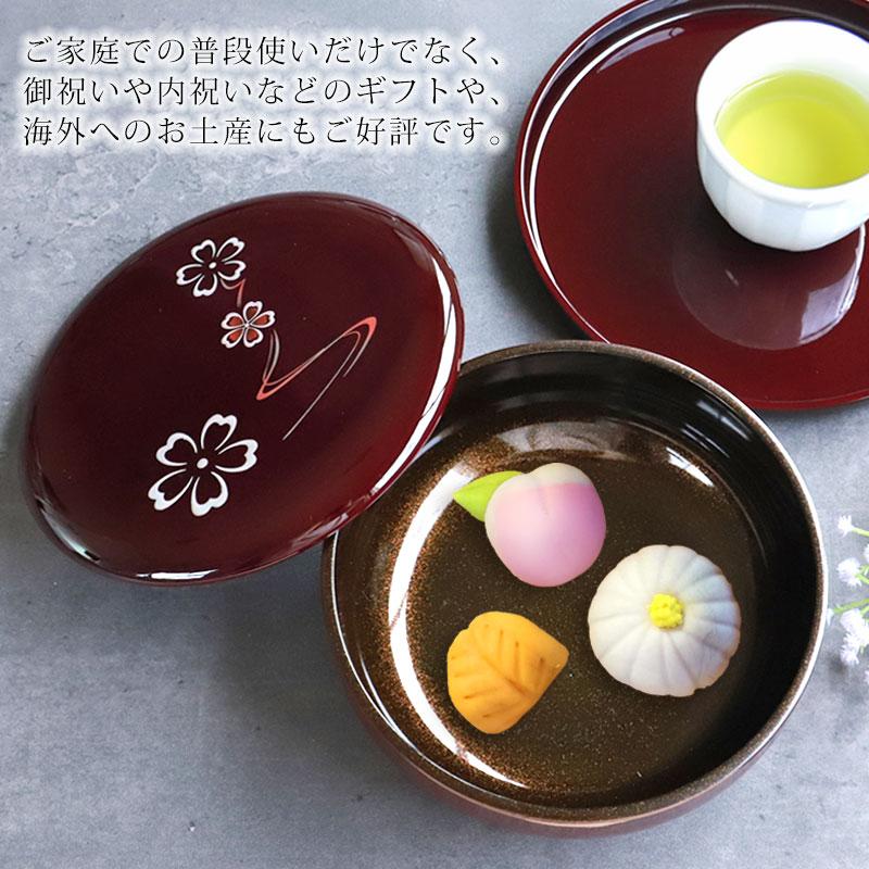 茶道具 古道具 菓子器 菓子盆 丸盆 独楽盆 五枚 箱付き 漆器 茶道具 古道具 漆器 菓子器 菓子盆 丸盆 独楽盆 五枚 木箱付き 【公式
