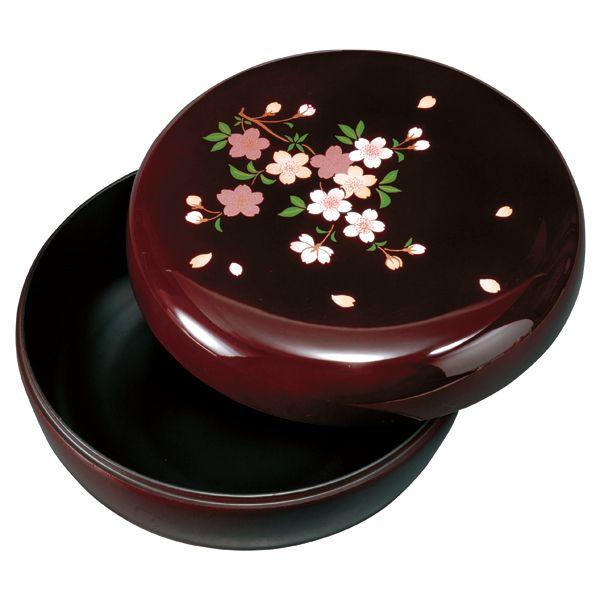 AH16 輪島塗 菓子器 木製漆塗 蒔絵 草花図 菓子鉢 菓子椀 蓋付 茶道具 秋草蒔絵 蓋付菓子器 | WORKS | 輪島塗の老舗 輪島屋善仁 | Wajimaya Zenni