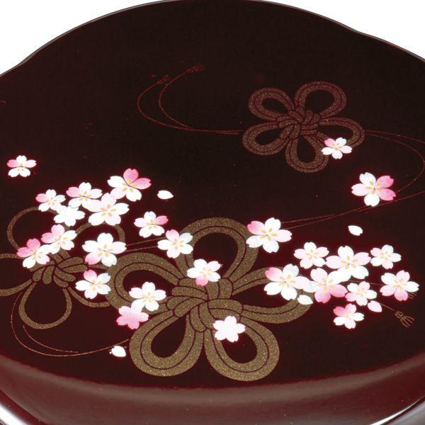 みよし漆器本舗 紀州塗り 6寸 桜菓子器 菓子器 菓子鉢 蓋付き みよし漆器本舗 紀州塗り 6寸 桜菓子器 菓子器 菓子鉢 蓋付き