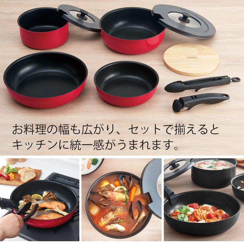 みよし漆器本舗 THERMOS サーモス フライパンセット 取っ手の みよし漆器本舗 THERMOS サーモス フライパンセット 取っ手の