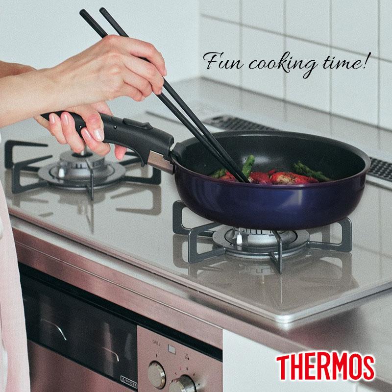 みよし漆器本舗 5％OFF THERMOS サーモス 取っ手のとれるフライパン