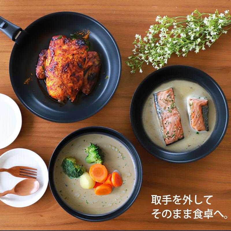 みよし漆器本舗 THERMOS サーモス 取っ手のとれるフライパン セット 5