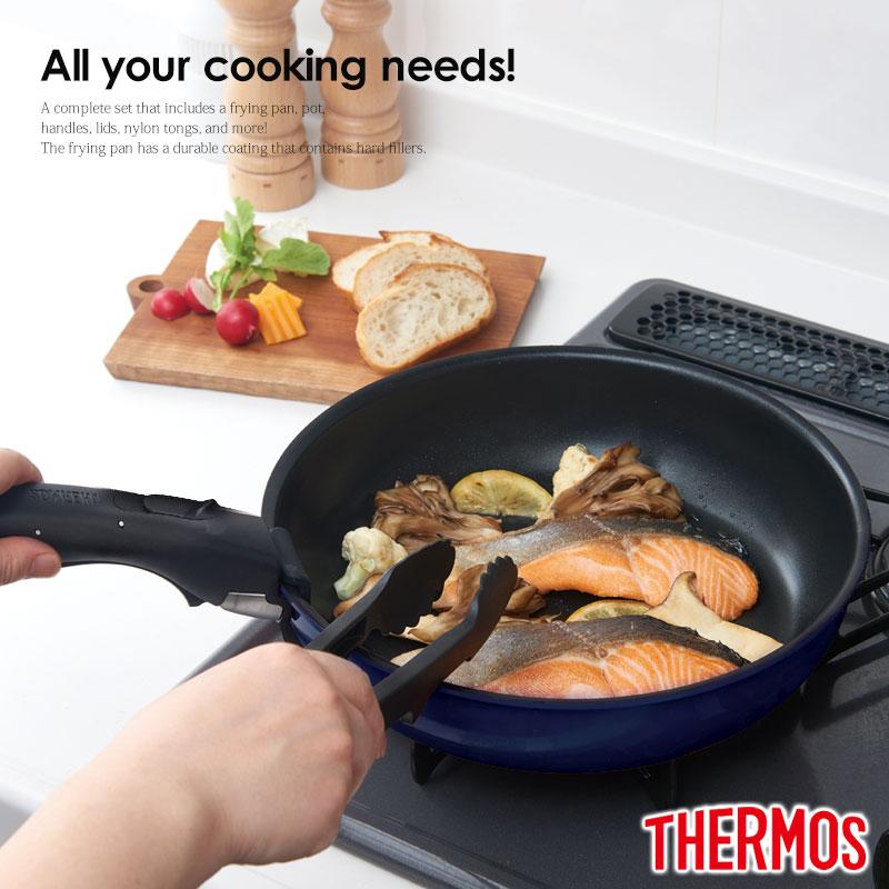 みよし漆器本舗 5％OFF THERMOS サーモス 取っ手のとれるフライパン