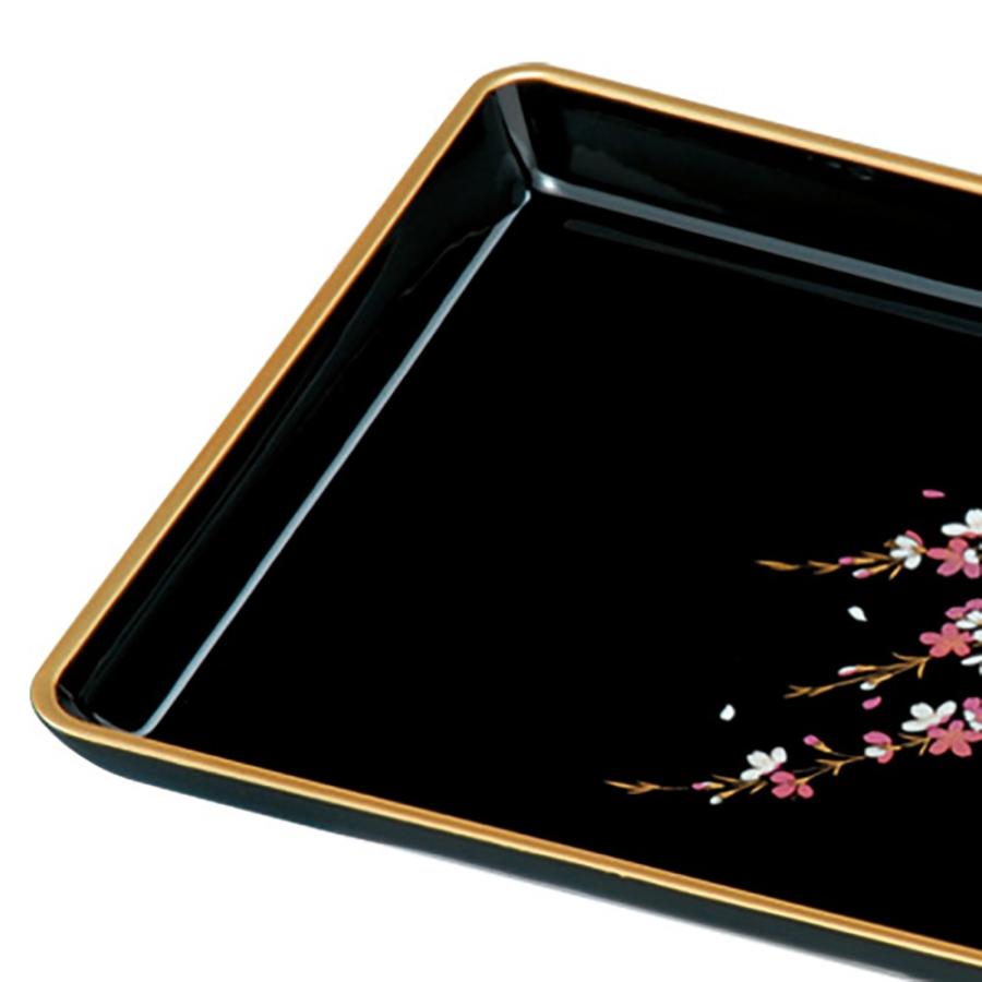 漆器 切手盆 金色装飾 楽天市場】切手盆 紀州漆器 木質 9寸 27cm 漆塗 祝儀盆 国産 日本製