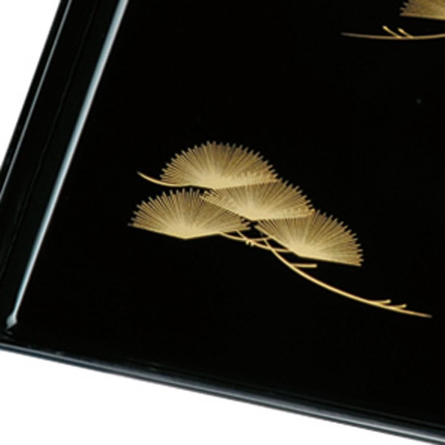 みよし漆器本舗 日本製 切手盆 祝儀盆 8寸 24cm お盆 トレー 和