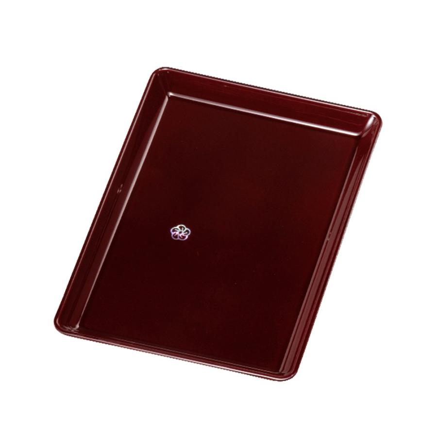 みよし漆器本舗 切手盆 祝儀盆 日本製 お盆 トレー 和 7寸 21cm PC 溜
