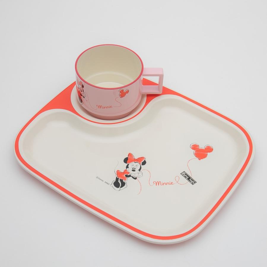 みよし漆器本舗 disney ミニー角プレート 2P バルーン ディズニー