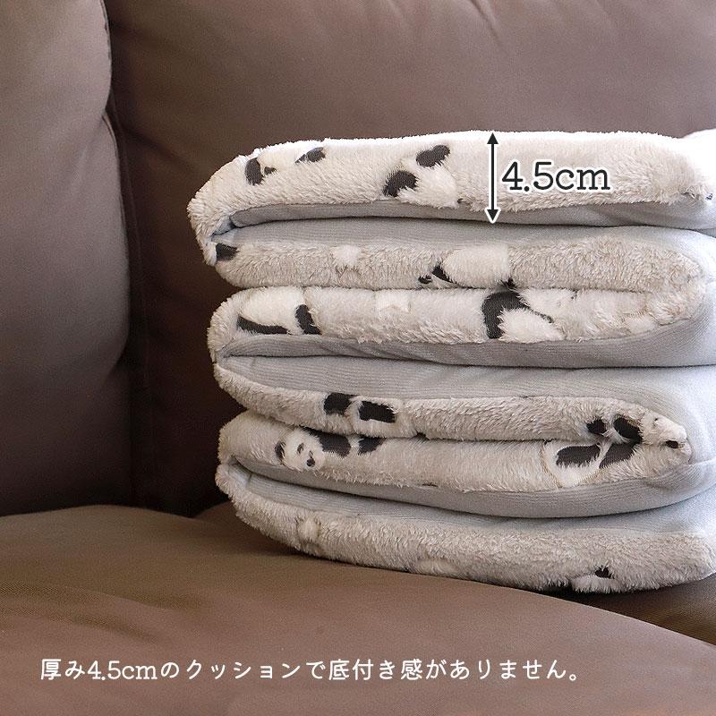 ごろ寝マット 折りたたみ 6つ折り クッション 65×175cm パンダ 低反発