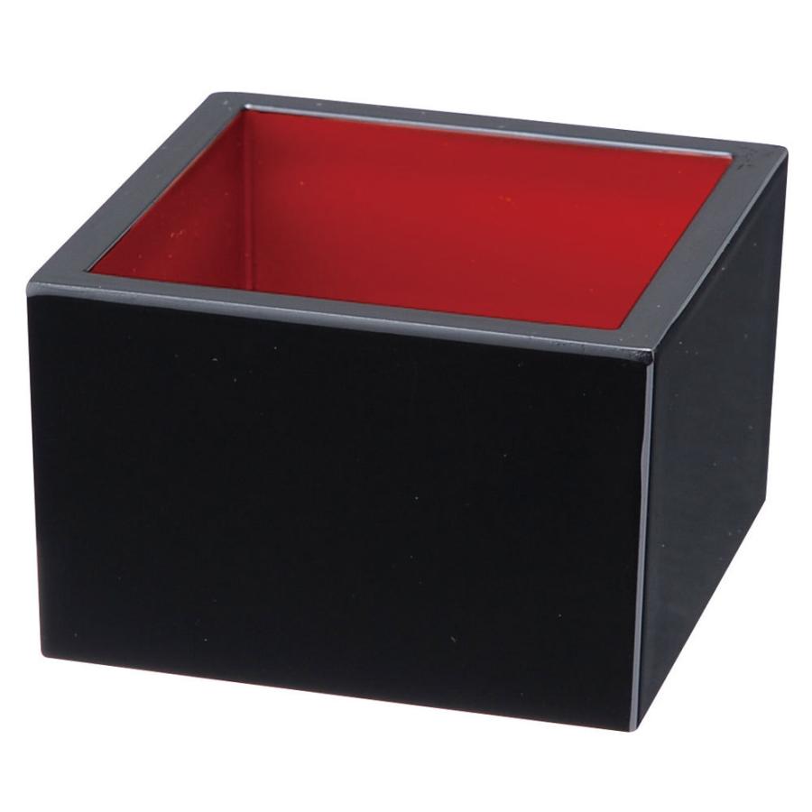 みよし漆器本舗 紀州塗り 塗桝 セロハン包装・箱なし 黒内朱 升 マス