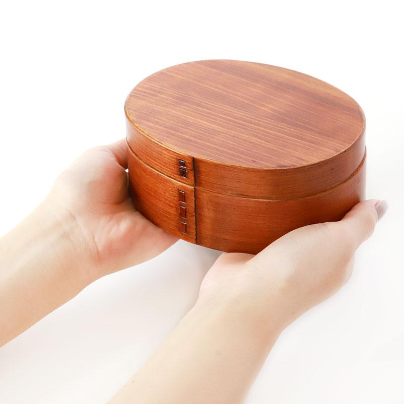 みよし漆器本舗 お弁当箱 曲げわっぱ 小判 弁当箱 (小) 漆塗り