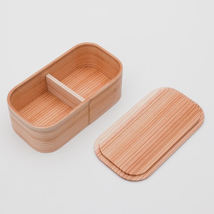 みよし漆器本舗 お弁当箱 曲げわっぱ 九州杉 日本の弁当箱 長角 一段