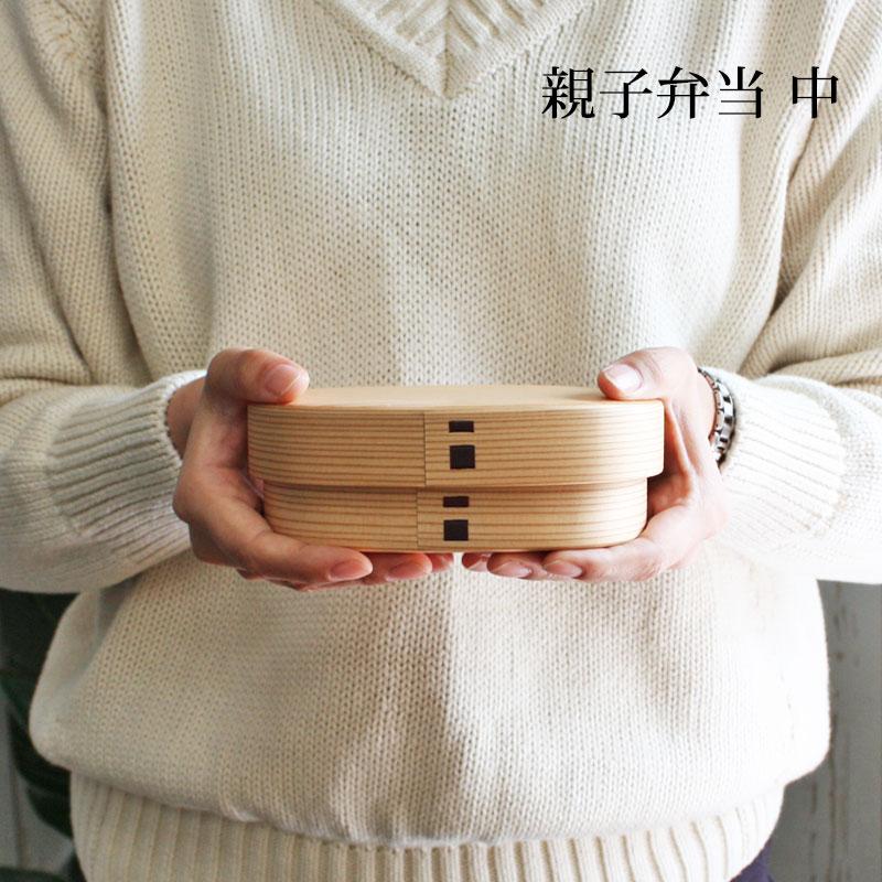 【未使用】大館曲げわっぱ　手描き漆絵（箱付き） 大判型曲げわっぱ弁当箱｜漆塗り｜らいちょう漆絵 弁当箱・ランチ