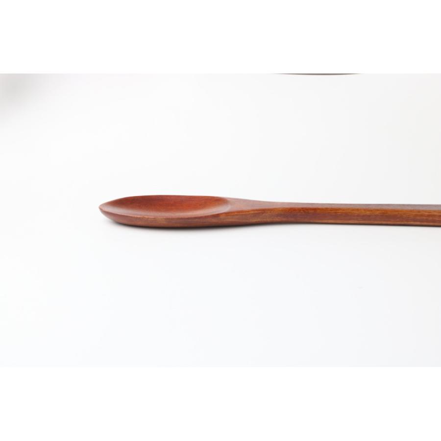 天然木製 調理スプーン 調理道具 キッチンツール 丸型ターナー 木目 漆塗り｜miyoshi-ya｜02