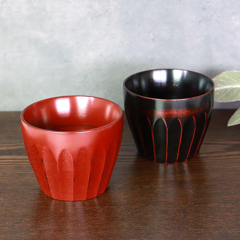 みよし漆器本舗 天然木製 そば猪口 小鉢 根来 曙 蕎麦猪口 酒器 小皿