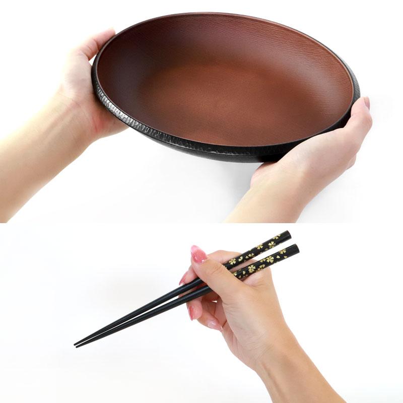 みよし漆器本舗 10%OFF オーバルプレート ペア 6点セット お箸