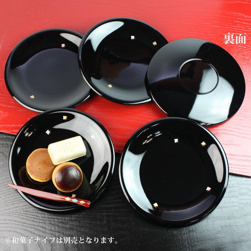 みよし漆器本舗 漆器 銘々皿 5寸 15cm 黒 千鳥 セット (5枚入 みよし漆器本舗 漆器 銘々皿 5寸 15cm 黒 千鳥 セット (5枚入