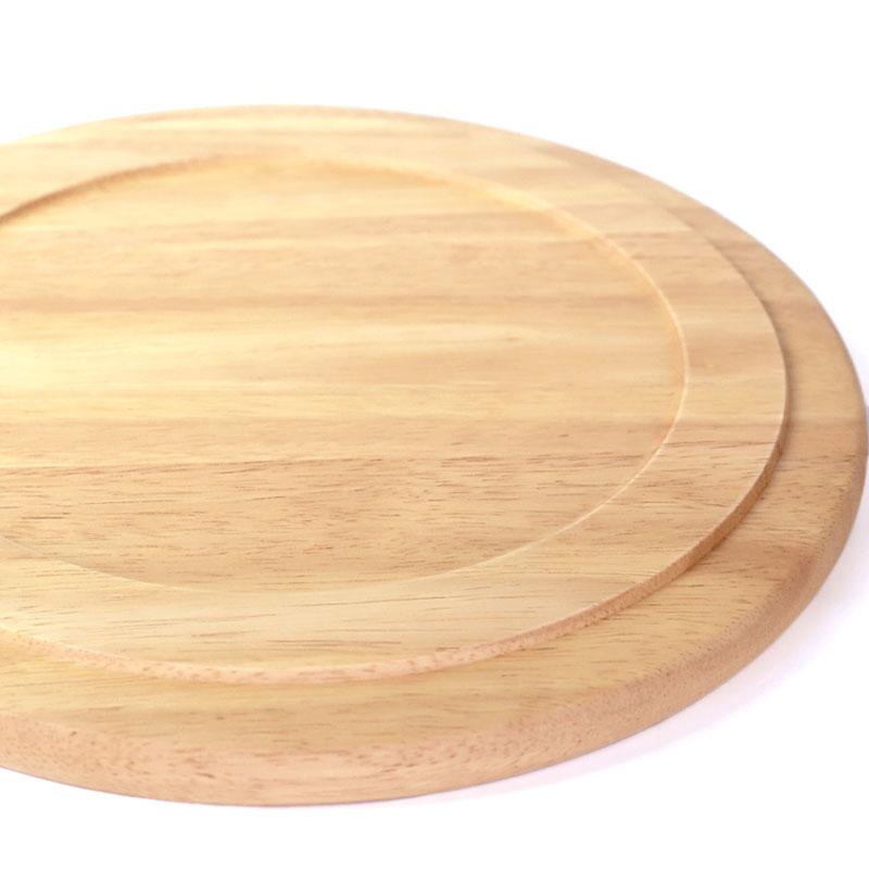 ラウンドプレート スタッキング 天然木製 30cm お皿 ランチ ワンプレート 丸皿  メインディッシュ 大きい ウッド 白木 おしゃれ かわいい 10％OFF｜miyoshi-ya｜06