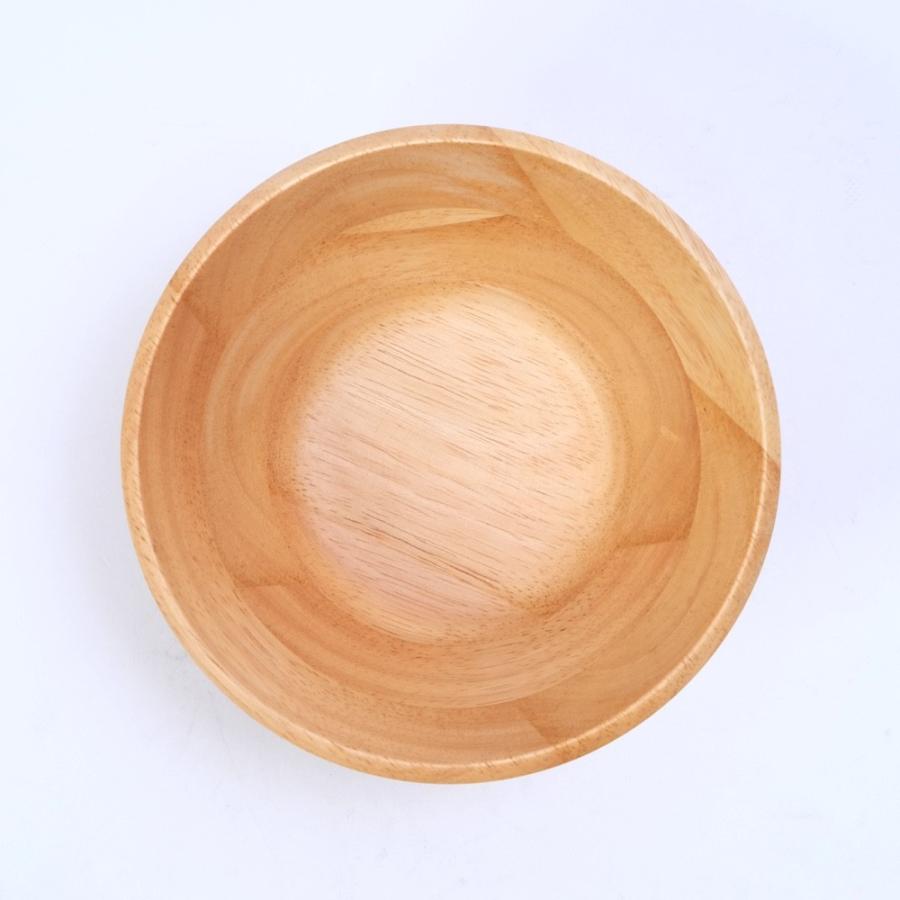 天然木製 サラダボール 14cm 白木 ラバーウッド｜miyoshi-ya｜05
