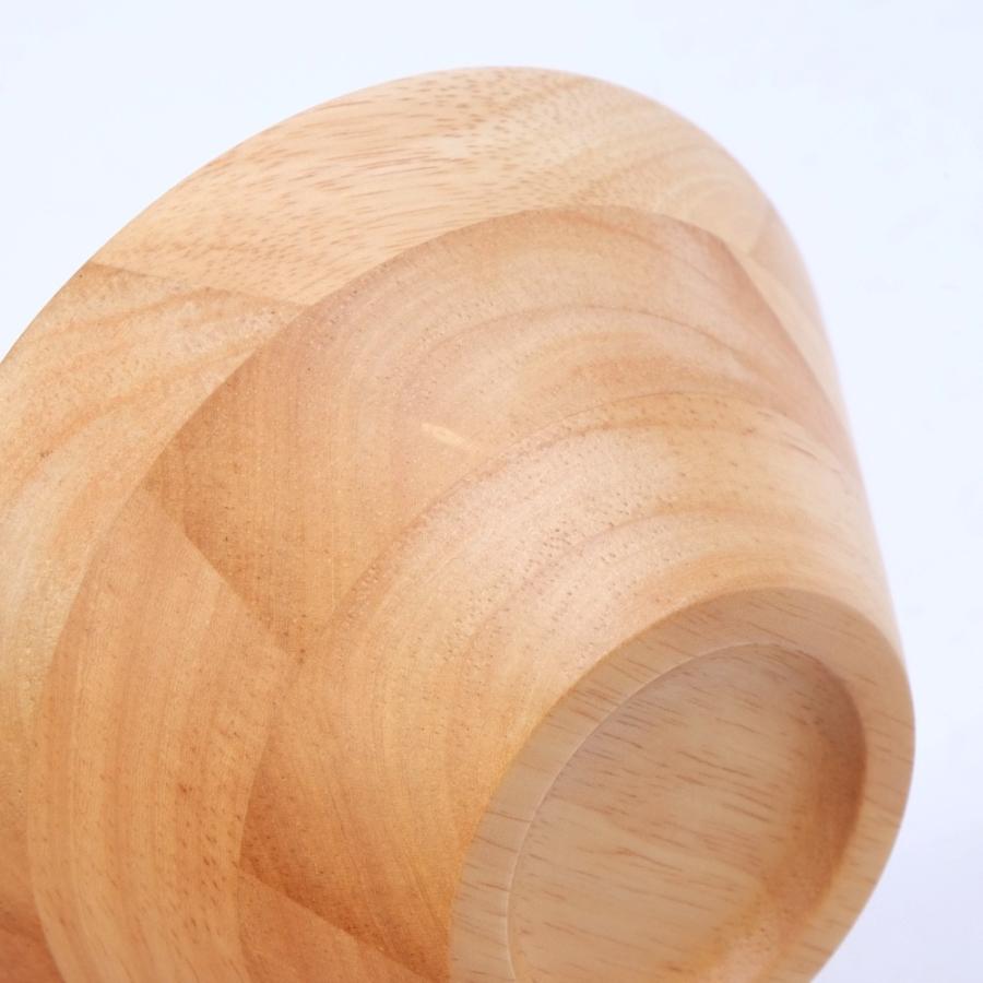 天然木製 サラダボール 14cm 白木 ラバーウッド｜miyoshi-ya｜06