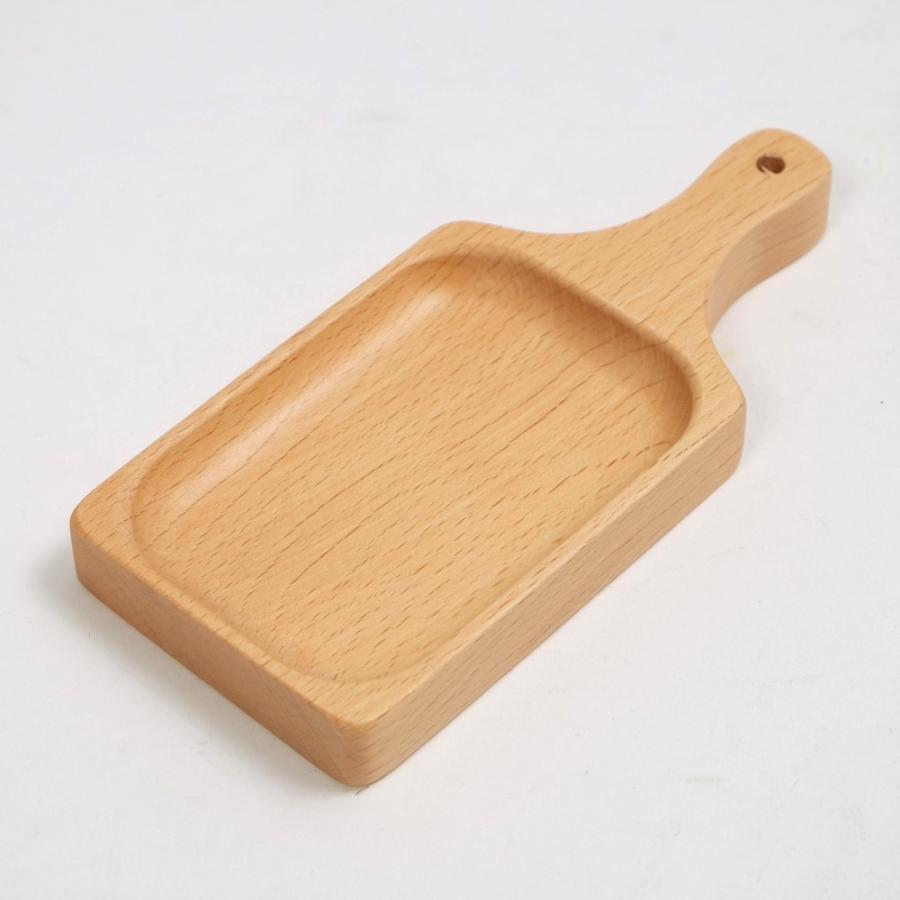 みよし漆器本舗 プレート お皿 四角 長方形 天然木製 ブナの木 割れ