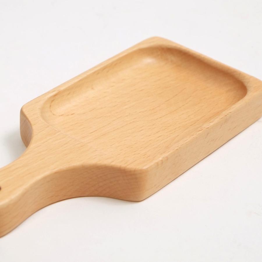 みよし漆器本舗 プレート お皿 四角 長方形 天然木製 ブナの木 割れ
