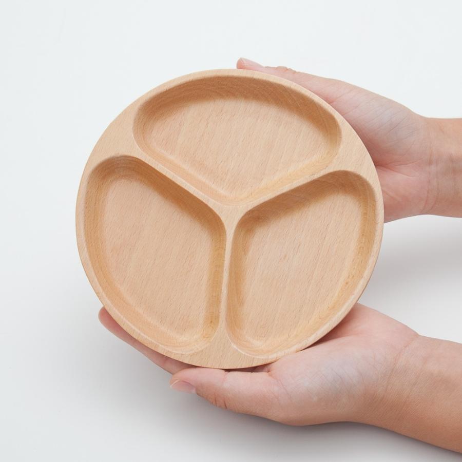 【専用】木製円形プレート 仕切り付き 3つ 楽天市場】木製 三つ分けプレート 小大サイズ ワンプレート