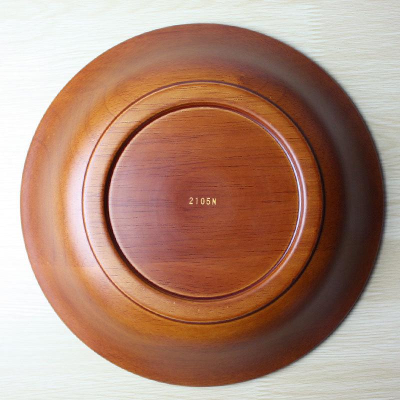 木製 プレート 22cm 5枚セット お皿 ディッシュプレート 食洗機対応 おしゃれ 中皿 丸 円形 カレー皿 パスタ皿 木製食器 5枚組 送料無料の画像