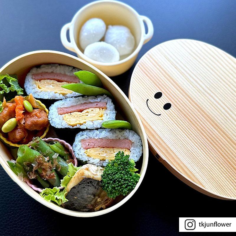 みよし漆器本舗 お弁当箱 まげワッパくん （中） 曲げわっぱ