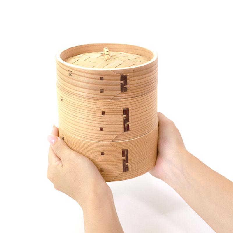 5%OFF 中華せいろ 受け台 セット 15cm 2段 杉製 蒸篭 蒸籠 蒸し板