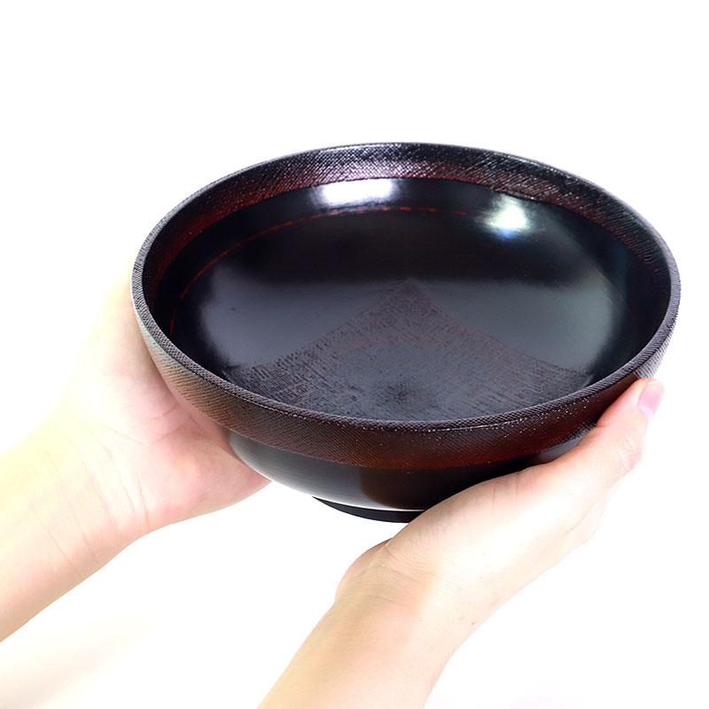天然木製 どんぶり椀 布貼り 根来 曙 丼 多用椀 お椀 お碗 鉢 ボウル おしゃれ 盛り皿 丼 麺類 サラダ おばんざい 割れない 熱くない 大皿 大盛り 大きい 漆器 | みよし漆器本舗 | 10