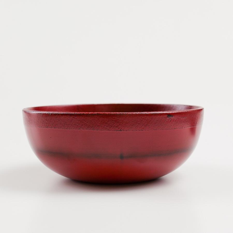 天然木製 どんぶり鉢 根来 漆塗り | みよし漆器本舗